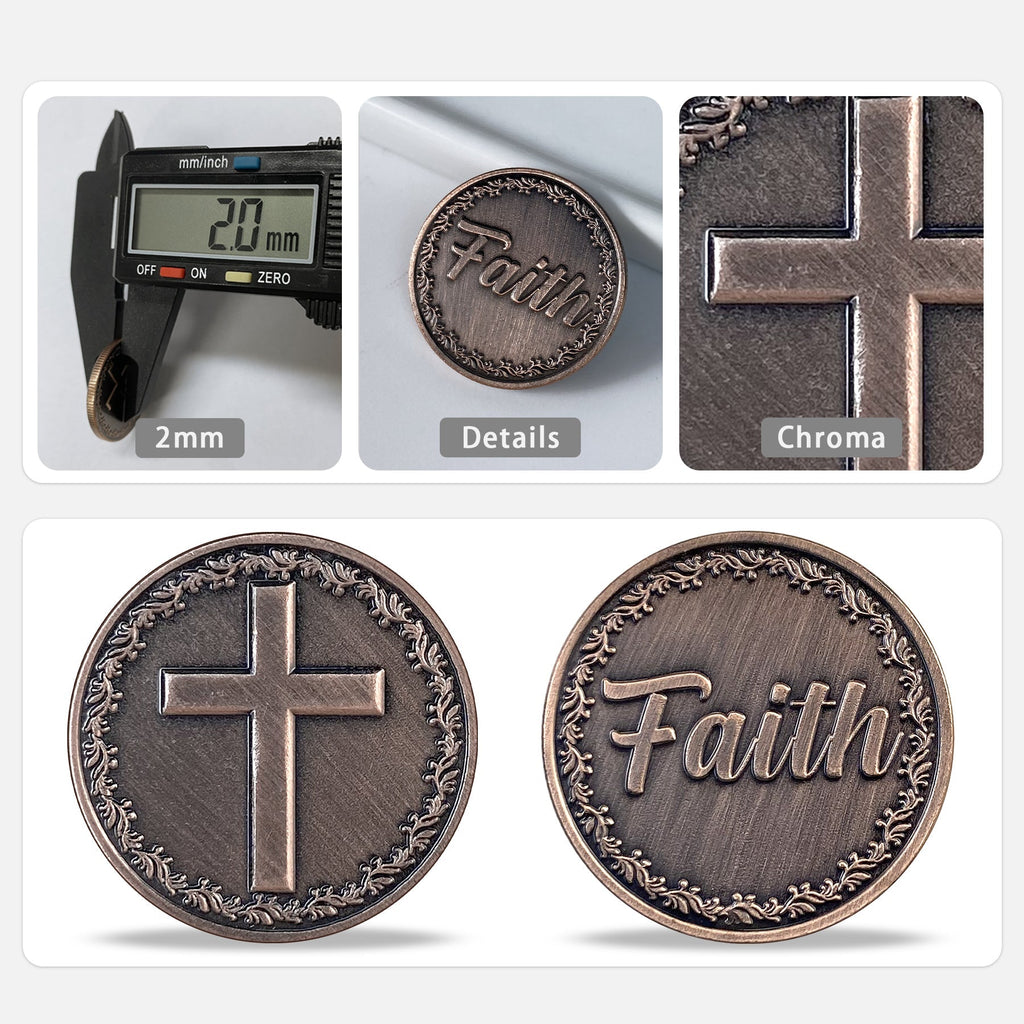 Cross and Faith Metal Game Token Coin mysite