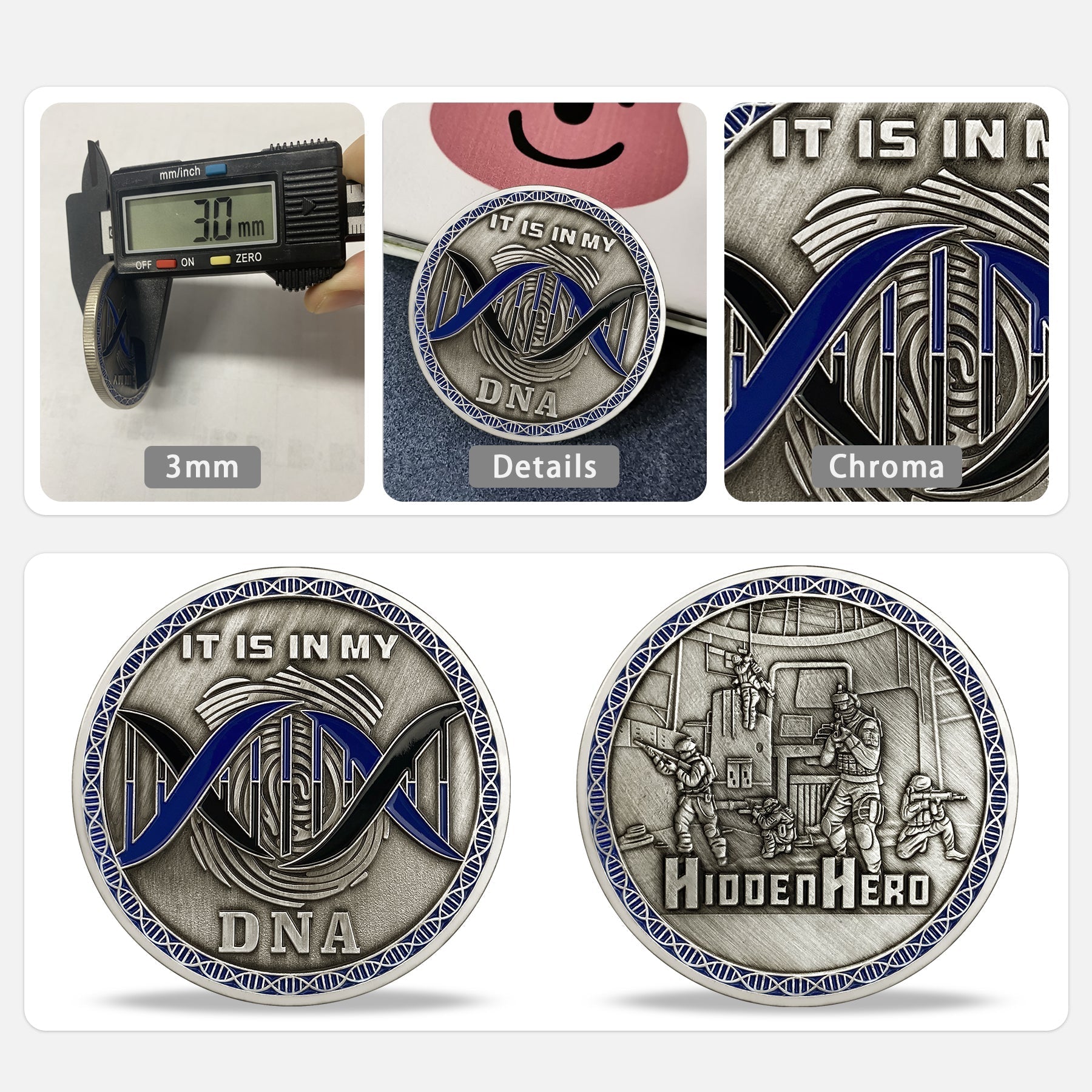 Hidden Hero Police Challenge Coin mysite