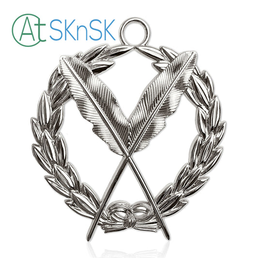 Masonic Secretary Sliver Jewel Pendant the Feather Quill mysite