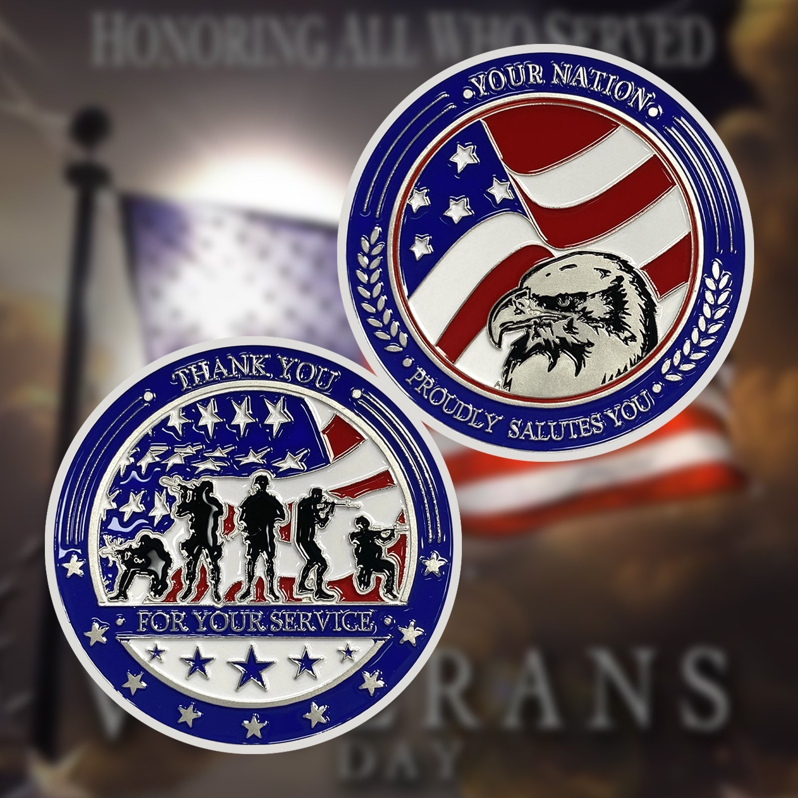 Us Army Challenge Coin-Silver plating mysite