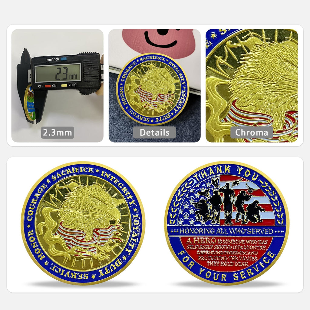 Thank You For Your Service Challenge Coins-AtSKnsk mysite