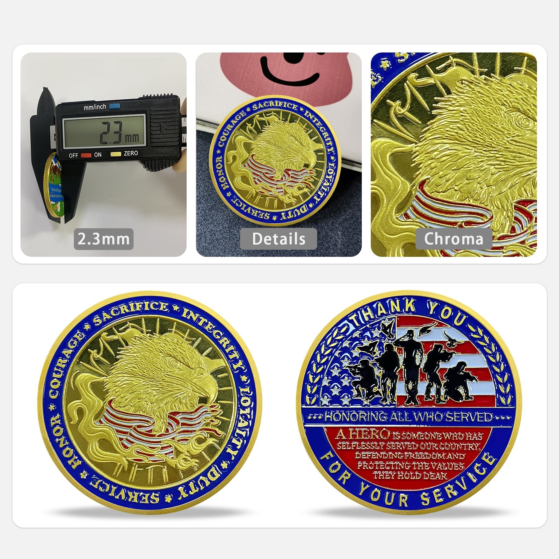 Thank You For Your Service Challenge Coins-AtSKnsk mysite