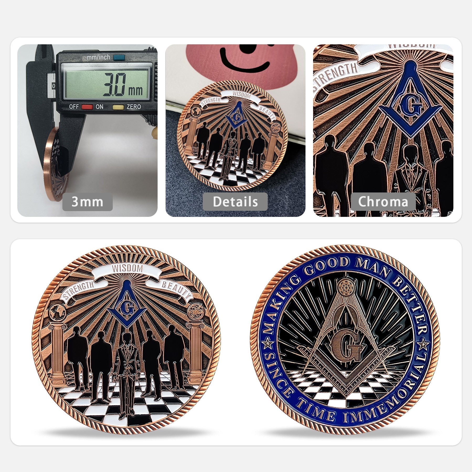 Masonic Making Good Man Better Freemason Challenge Coin mysite
