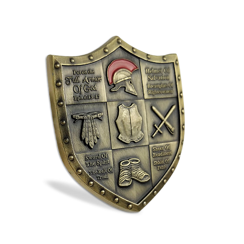 5 Pcs Armor of God Military Challenge Coin Gift Set mysite