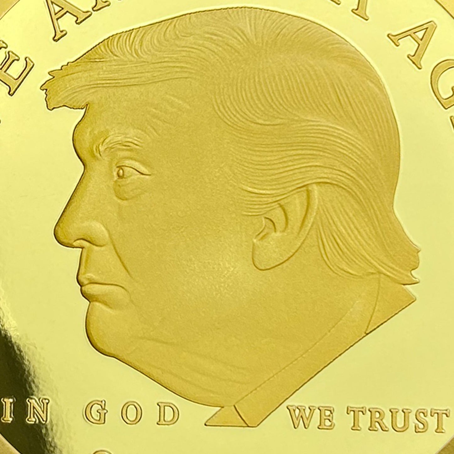 Trump 2024 Save America Again Challenge Coin 3D Gold Finish Collectible Gift Coin mysite