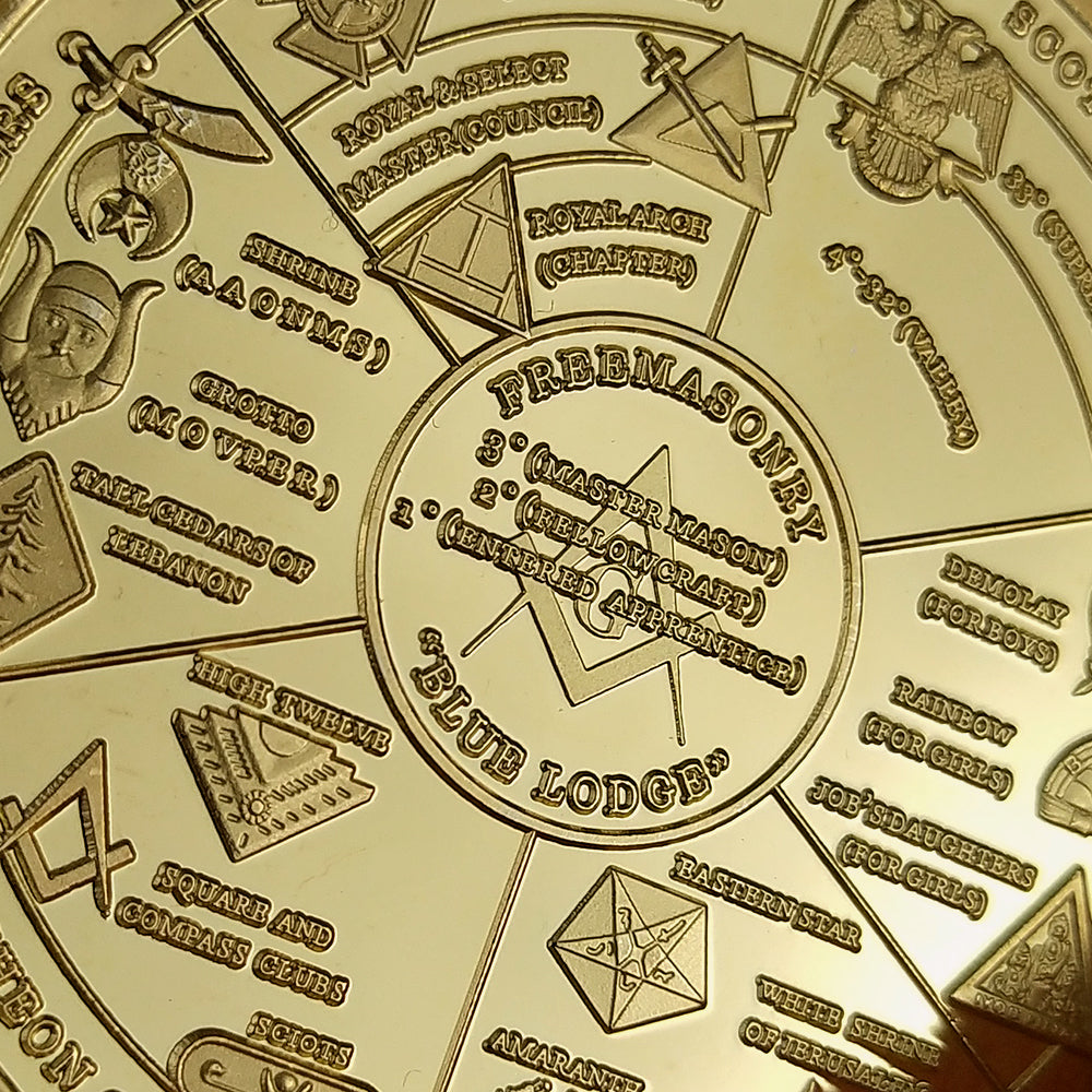 Masonic Freemason Lodge Challenge Coin mysite