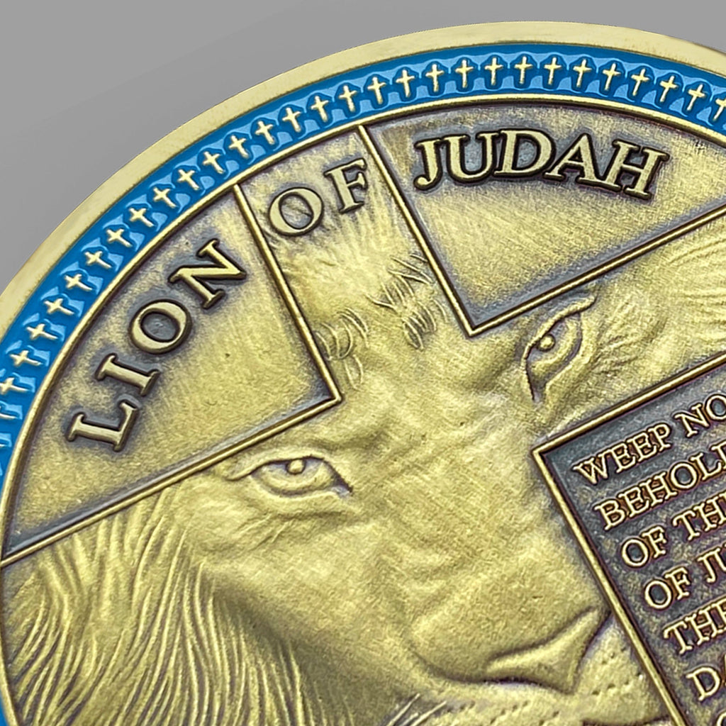 Lion of Judah Crosses Challenge Coin mysite