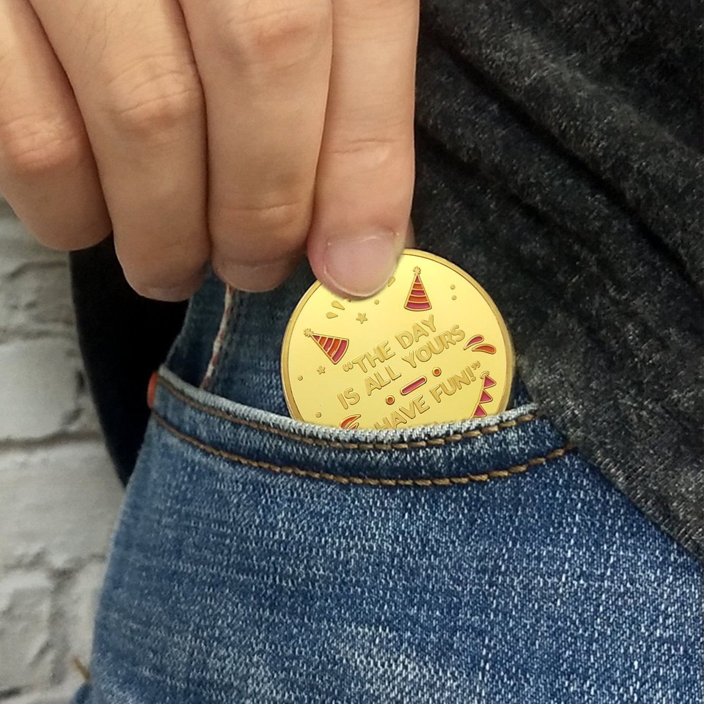 Happy Birthday Coin -Laughing and crying cake mysite