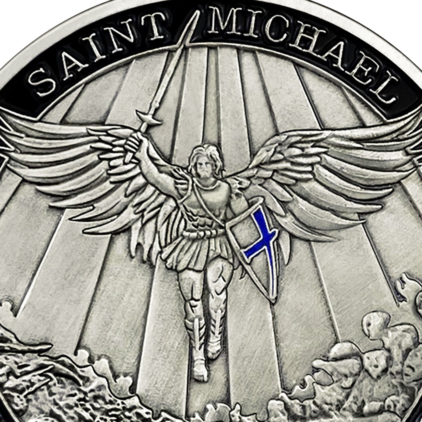 Winged Angel Police Badge Challenge Coin mysite