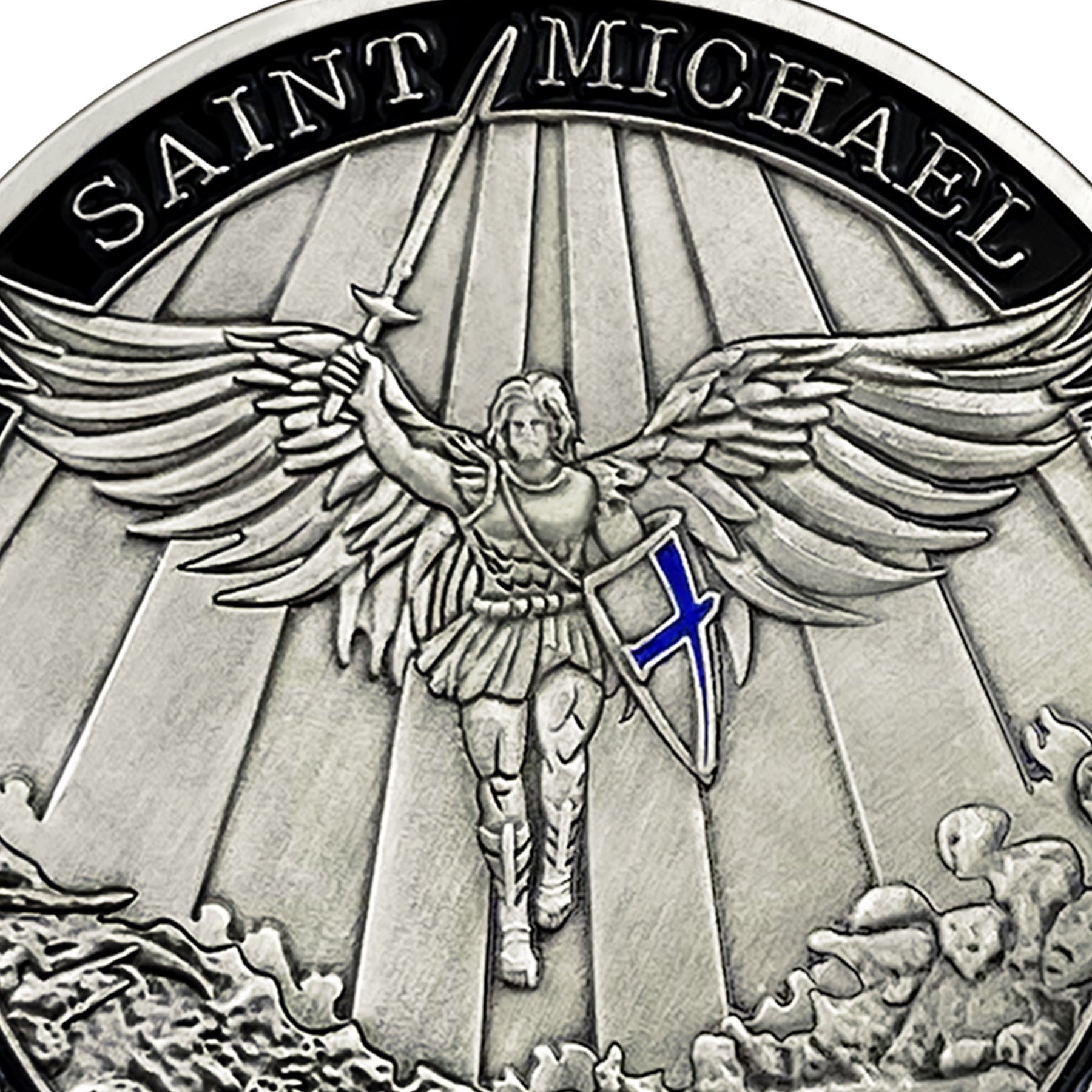 Winged Angel Police Badge Challenge Coin mysite