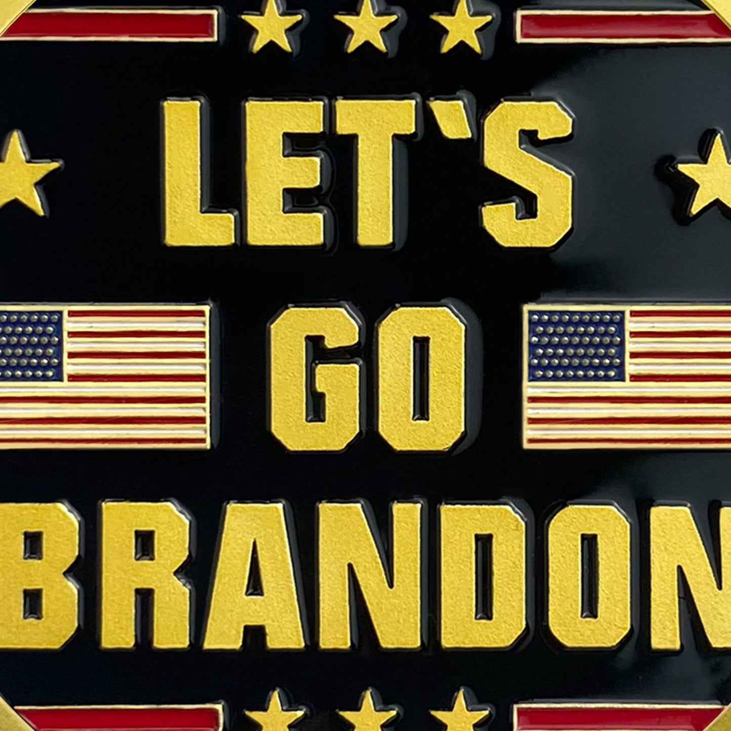 Trump 2024 Let's Go Brandon Challenge Coin 3D Gold Finish Collectible Gift Coin mysite