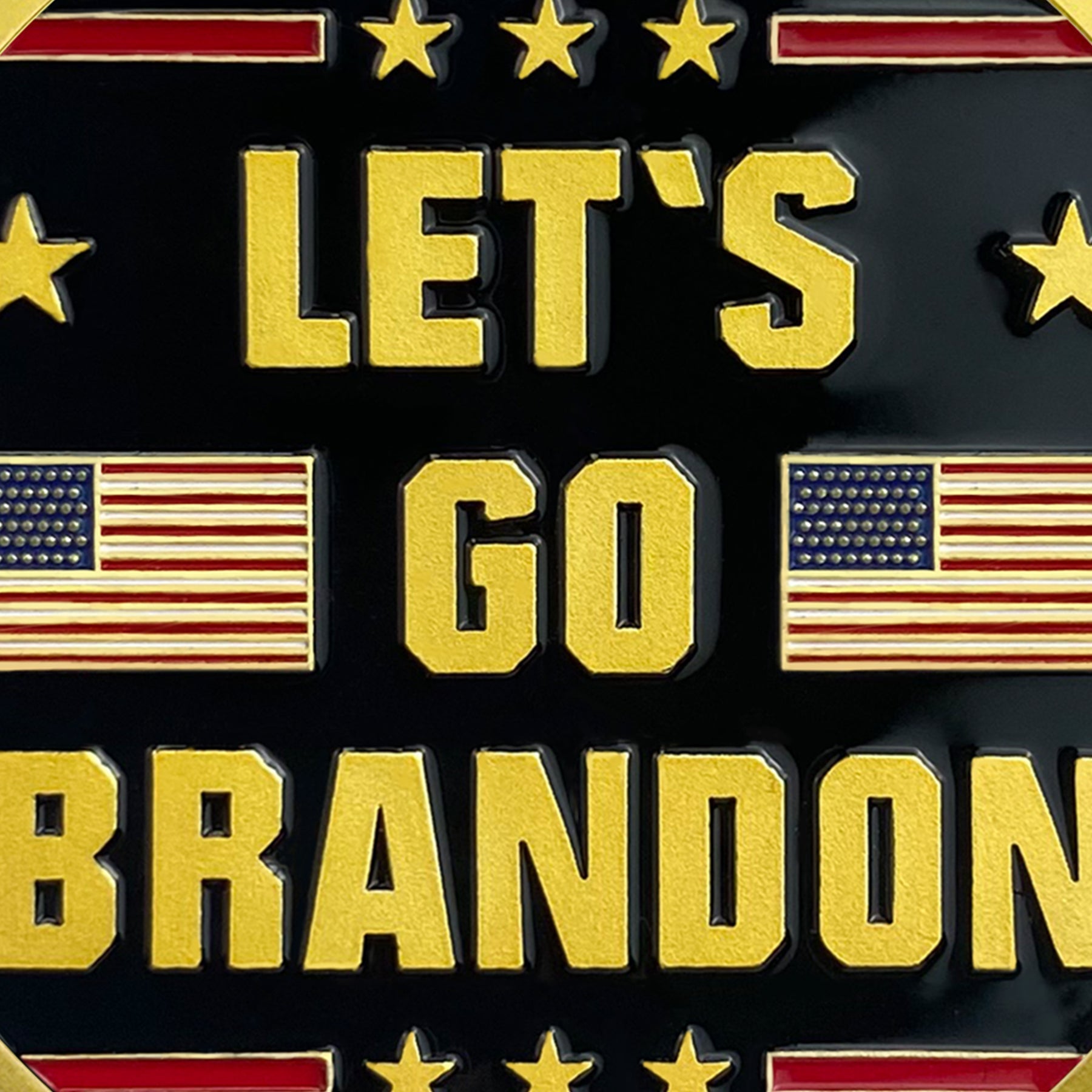 Trump 2024 Let's Go Brandon Challenge Coin 3D Gold Finish Collectible Gift Coin mysite