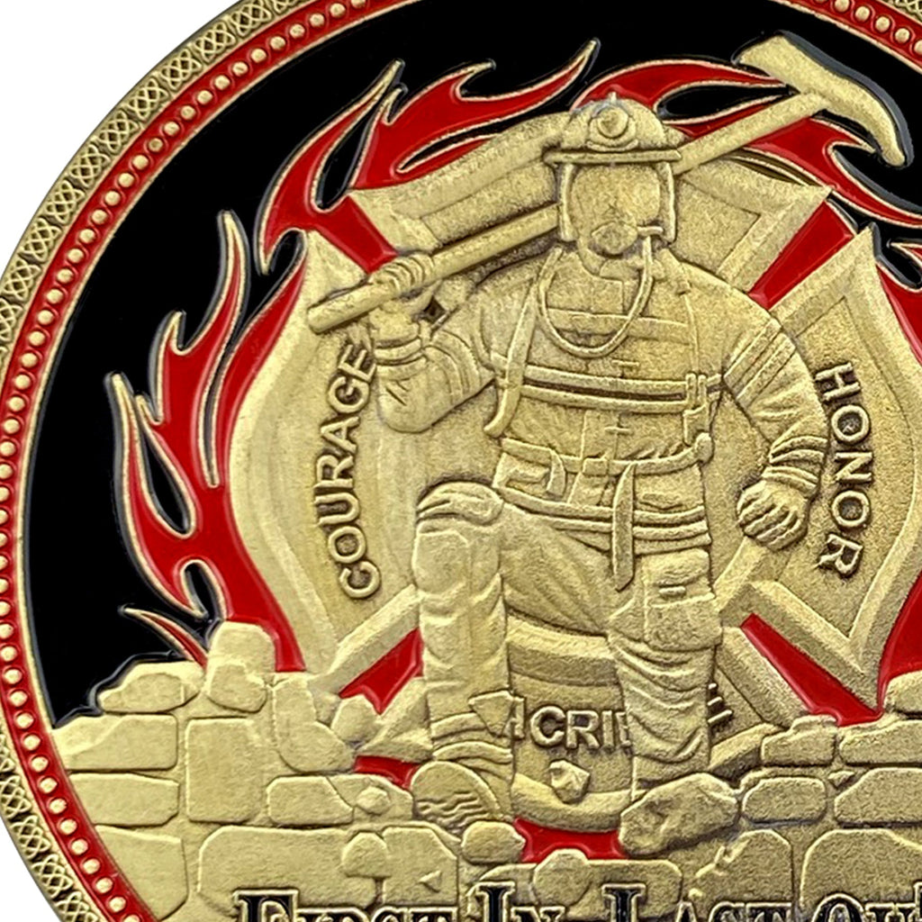 Fire Department Firefighter Brother Challenge Coin Thank You Appreciation Coin mysite