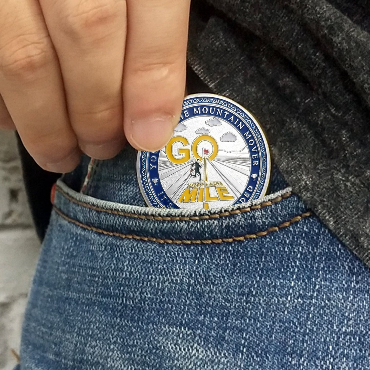 Encouragement Challenge Coin-employee Appreciation Gifts Inspirational Thank You Coin for Students and Cowokers-roads and Red Flags mysite