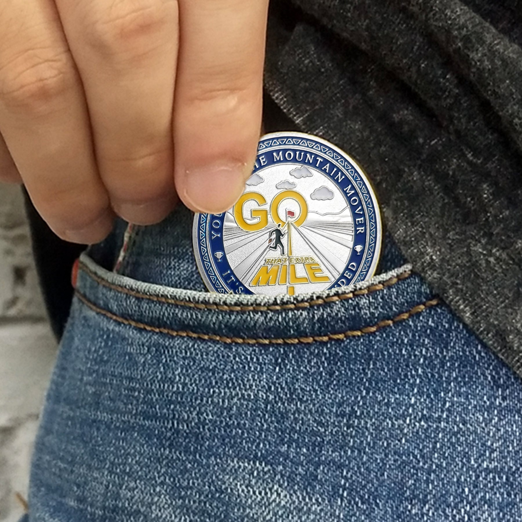 Encouragement Challenge Coin-employee Appreciation Gifts Inspirational Thank You Coin for Students and Cowokers-roads and Red Flags mysite