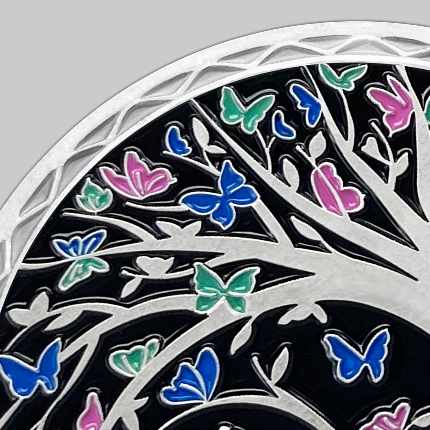 Personalized Butterfly Tree Recovery Sobriety Coin 3D Sliver AA Medallion Chip mysite