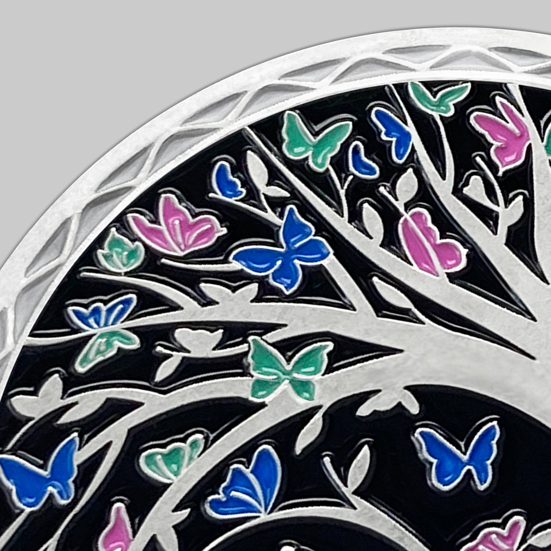 Personalized Butterfly Tree Recovery Sobriety Coin 3D Sliver AA Medallion Chip mysite