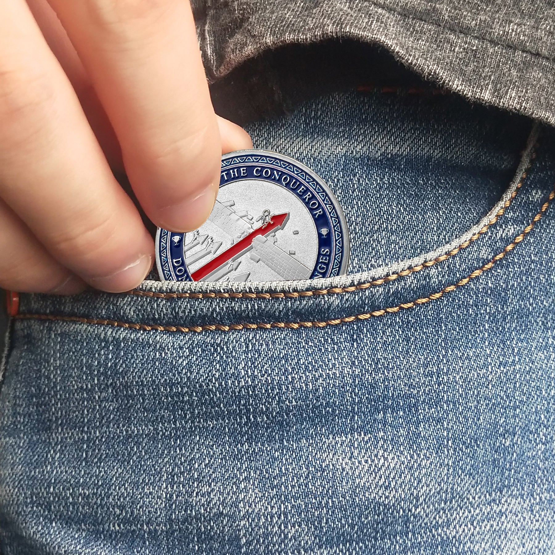 Encouragement Challenge Coin-employee Appreciation Gifts Inspirational Thank You Coin for Students and Cowokers-the Red Arrow Breaks the Wall mysite