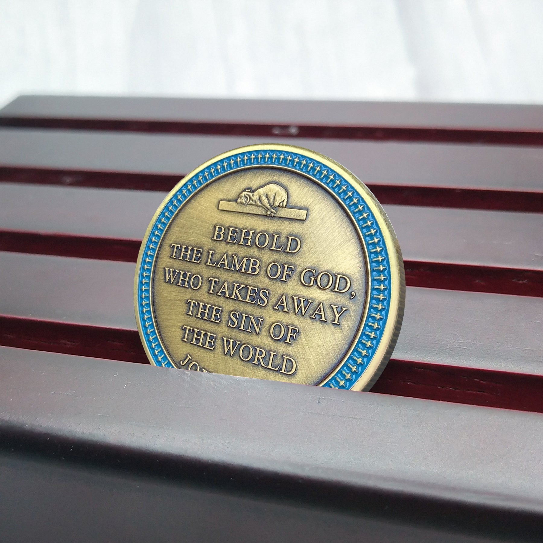 Lamb Of God Lion And Lamb Challenge Coin Religious Gift Coin mysite