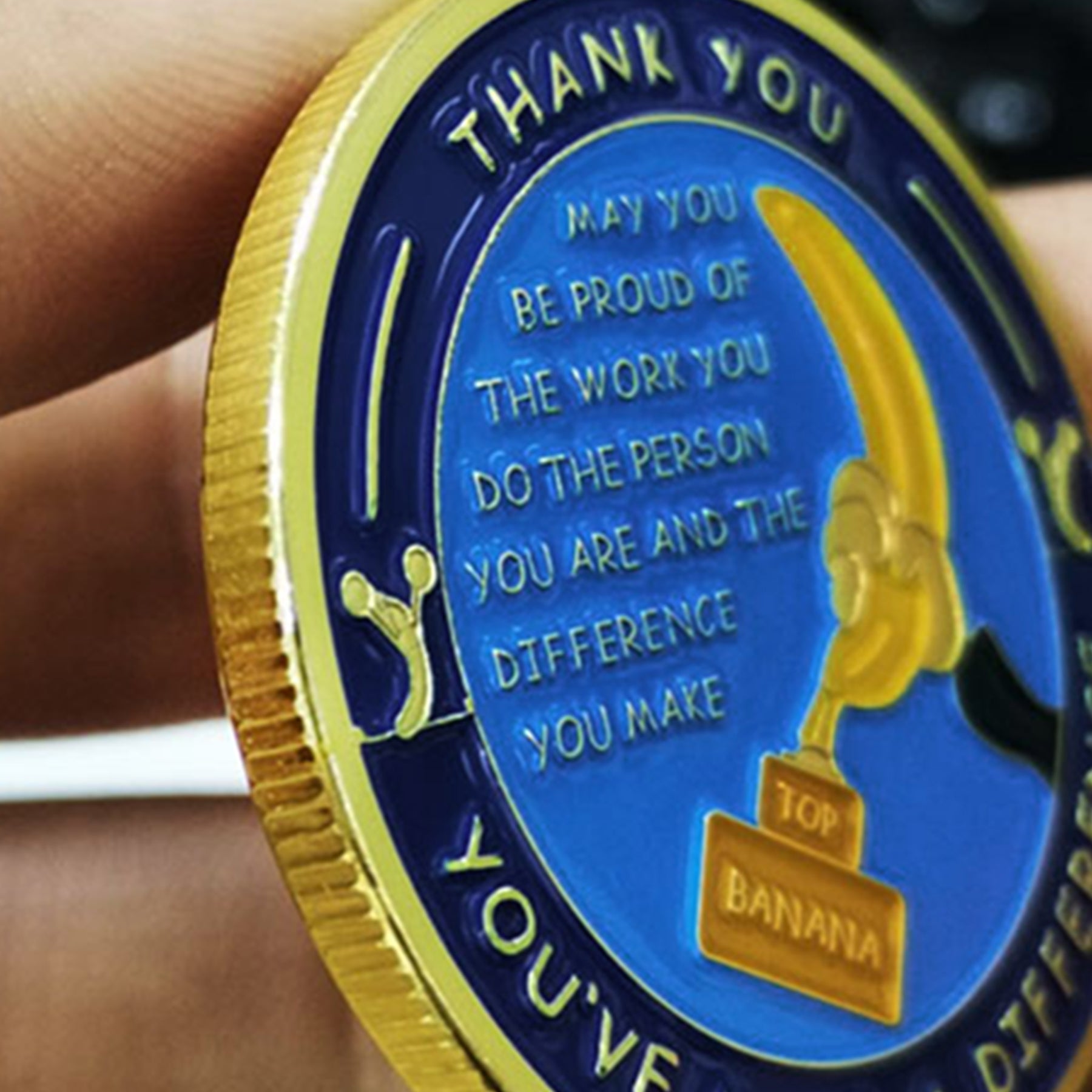 Encouragement Challenge Coin-Employee Appreciation Gifts Inspirational Thank You Coin for Students and Cowokers-Light Bulb mysite