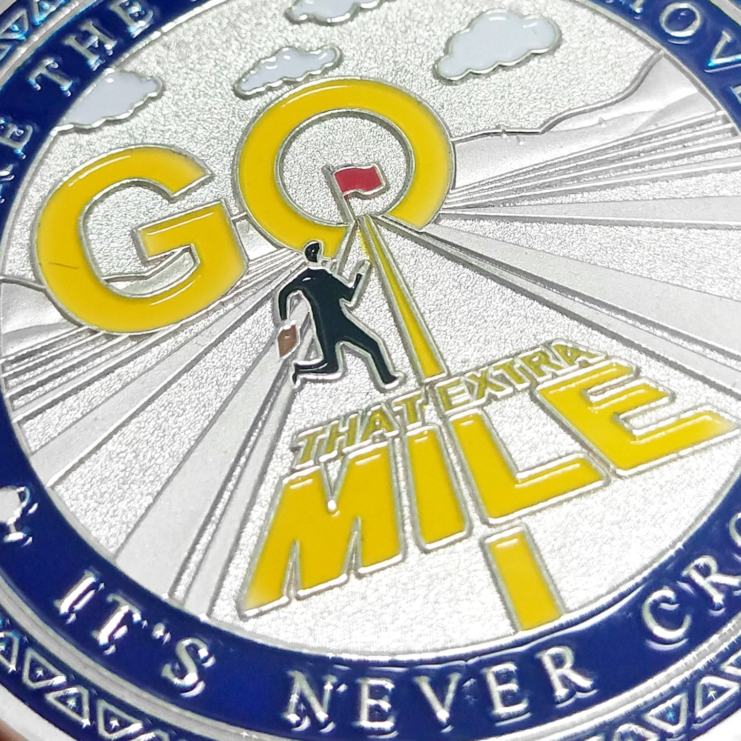 Encouragement Challenge Coin-employee Appreciation Gifts Inspirational Thank You Coin for Students and Cowokers-roads and Red Flags mysite