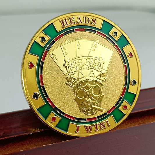Win or Lose Poker Skull Challenge Coin mysite