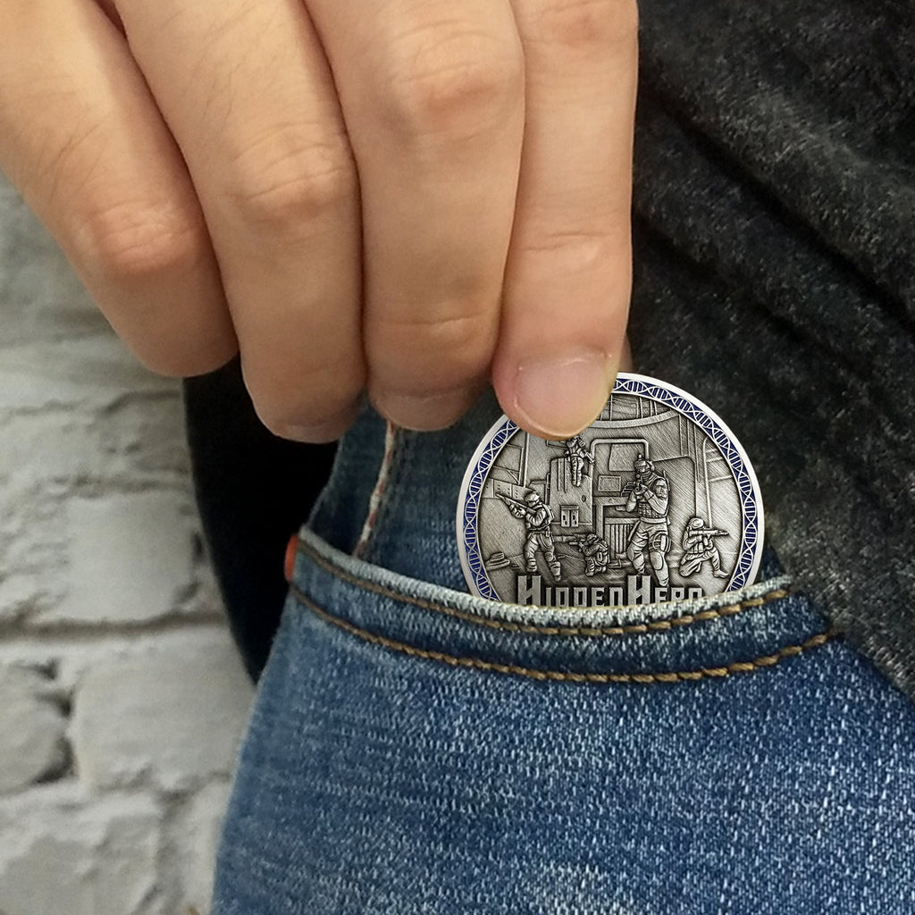 Hidden Hero Police Challenge Coin mysite