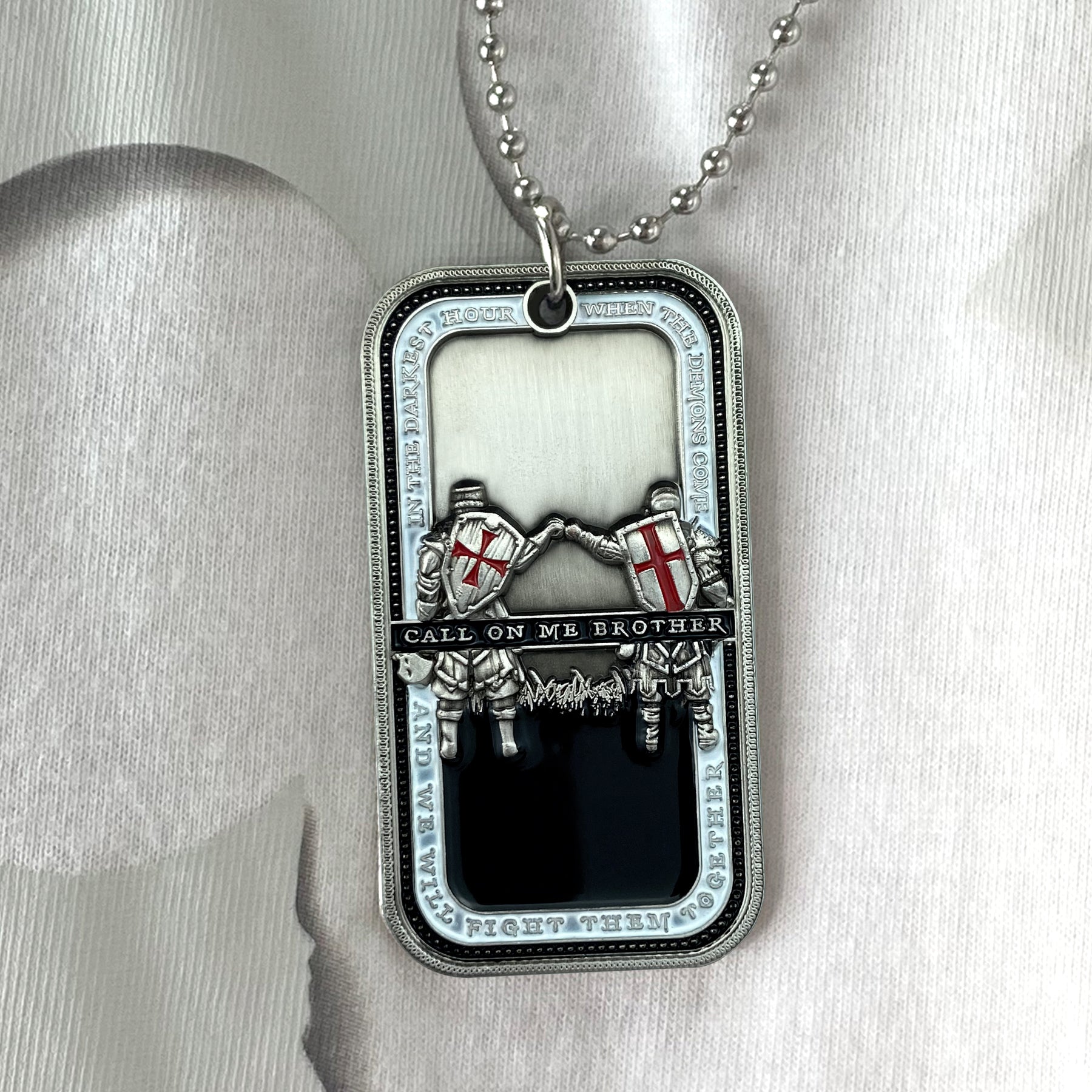Knights Templar Call On Me Brother Dog Tag Pendant Military Necklace mysite