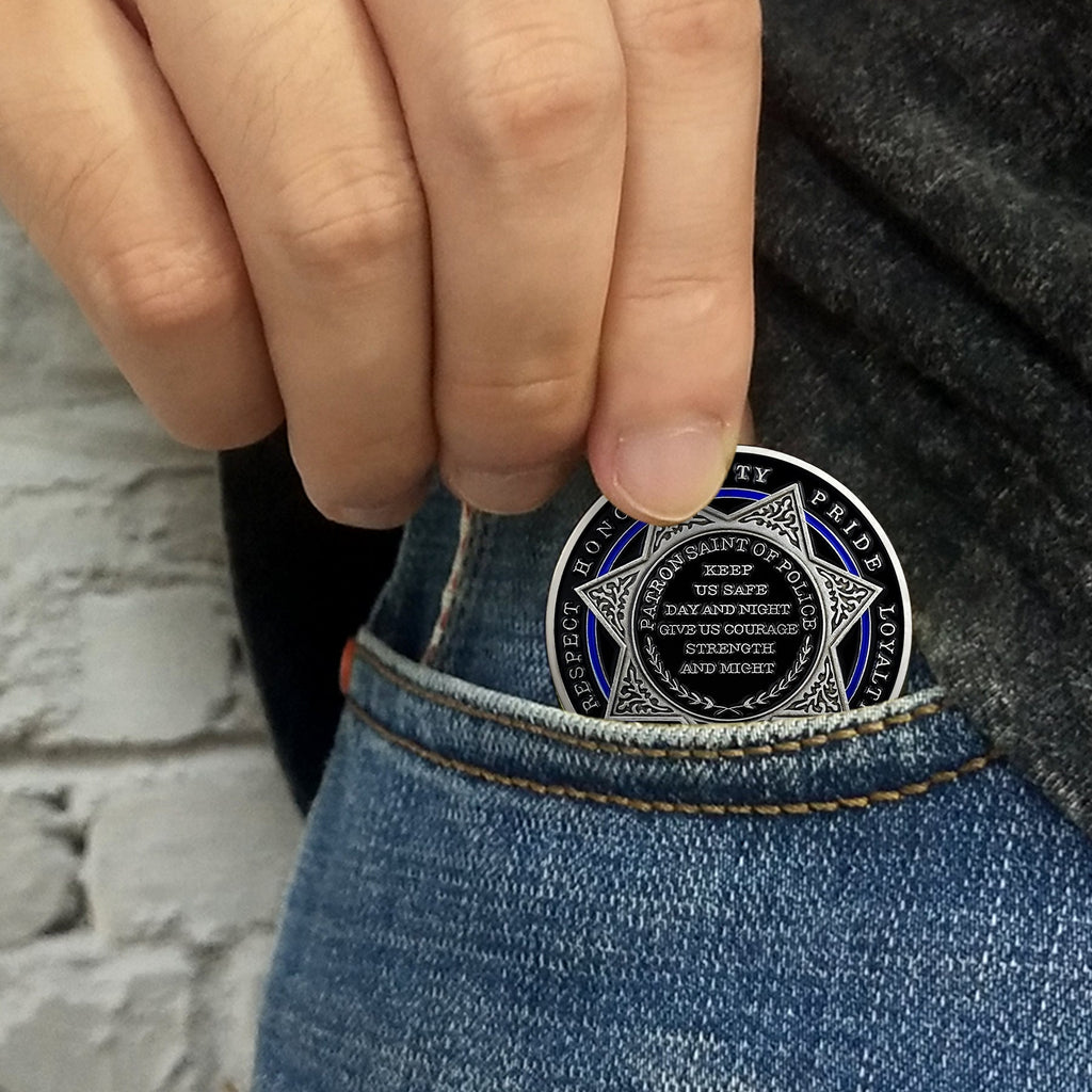 Winged Angel Police Badge Challenge Coin mysite