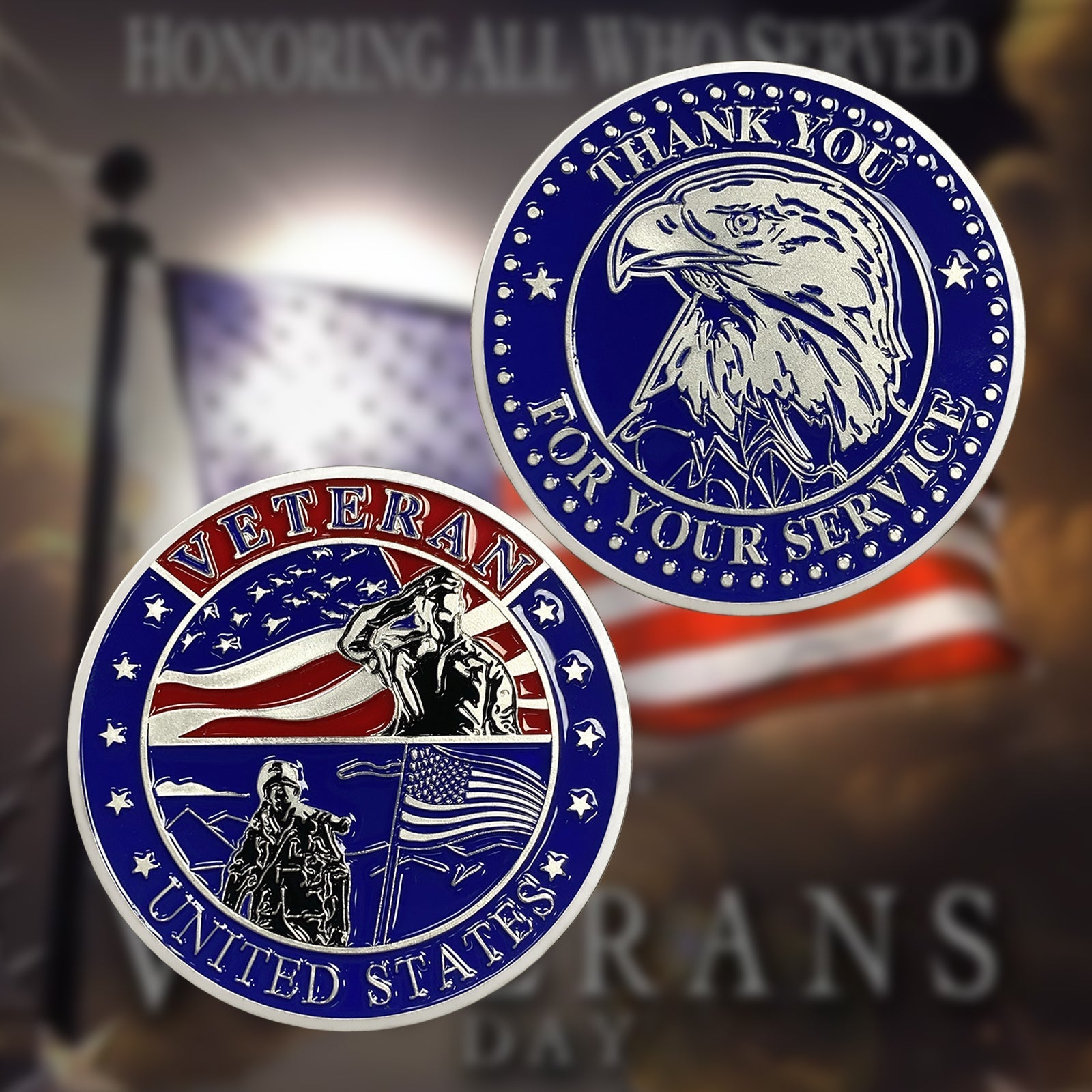 Veteran Challenge Coins-Thank You For Your Service mysite
