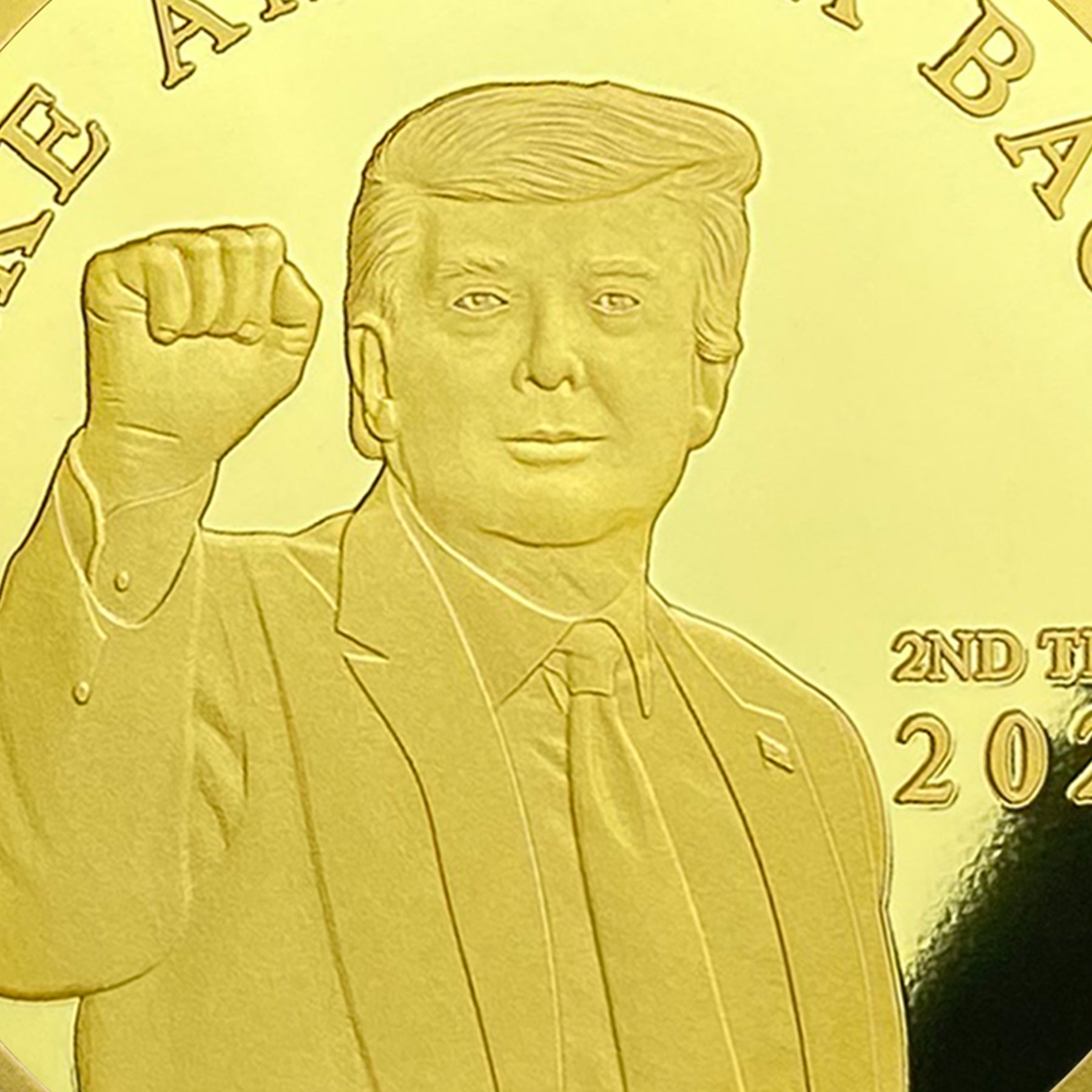 Trump 2024 Take America Back Challenge Coin 3D Gold Finish Collectible Gift Coin mysite