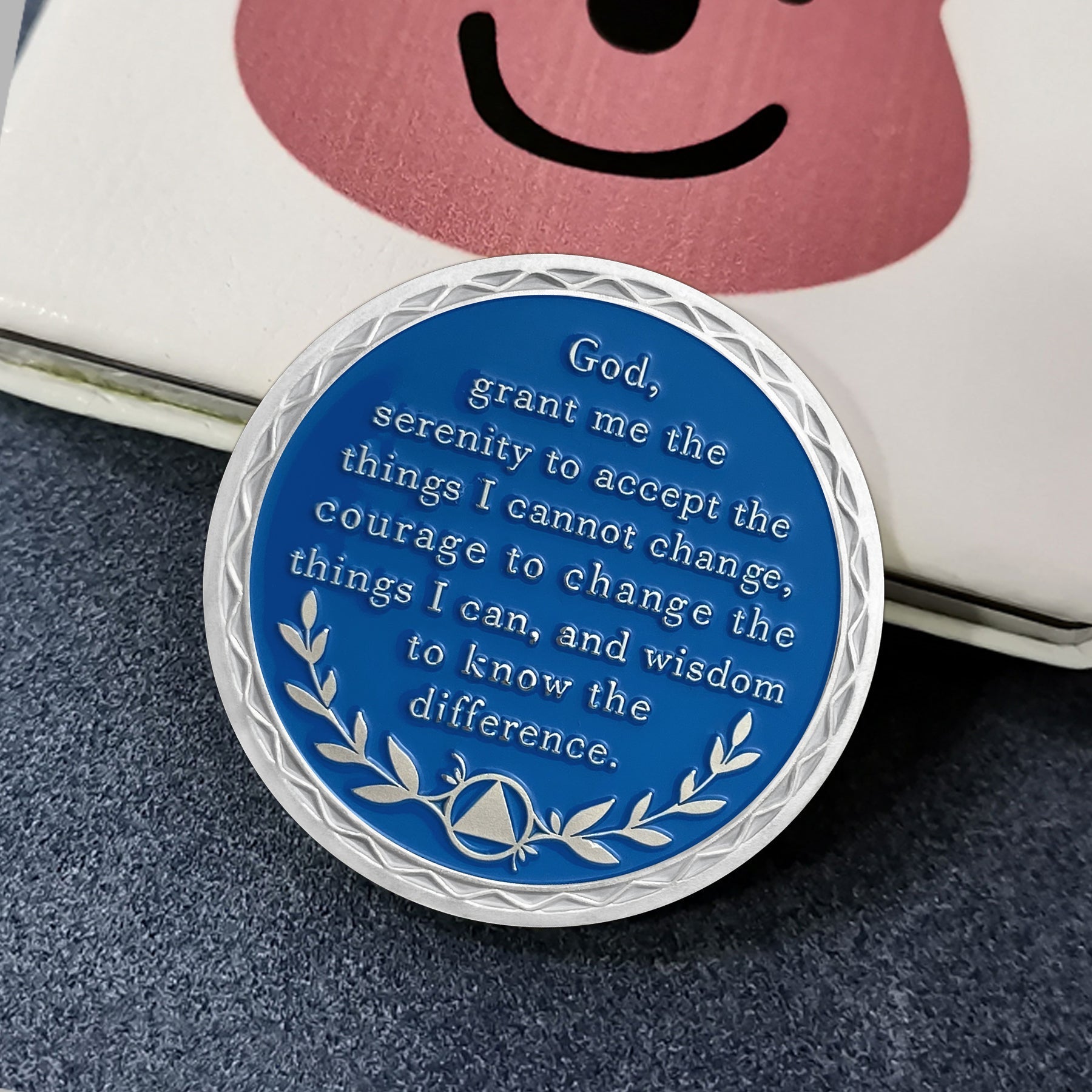 Personalized Butterfly Tree Recovery Sobriety Coin 3D Sliver AA Medallion Chip mysite