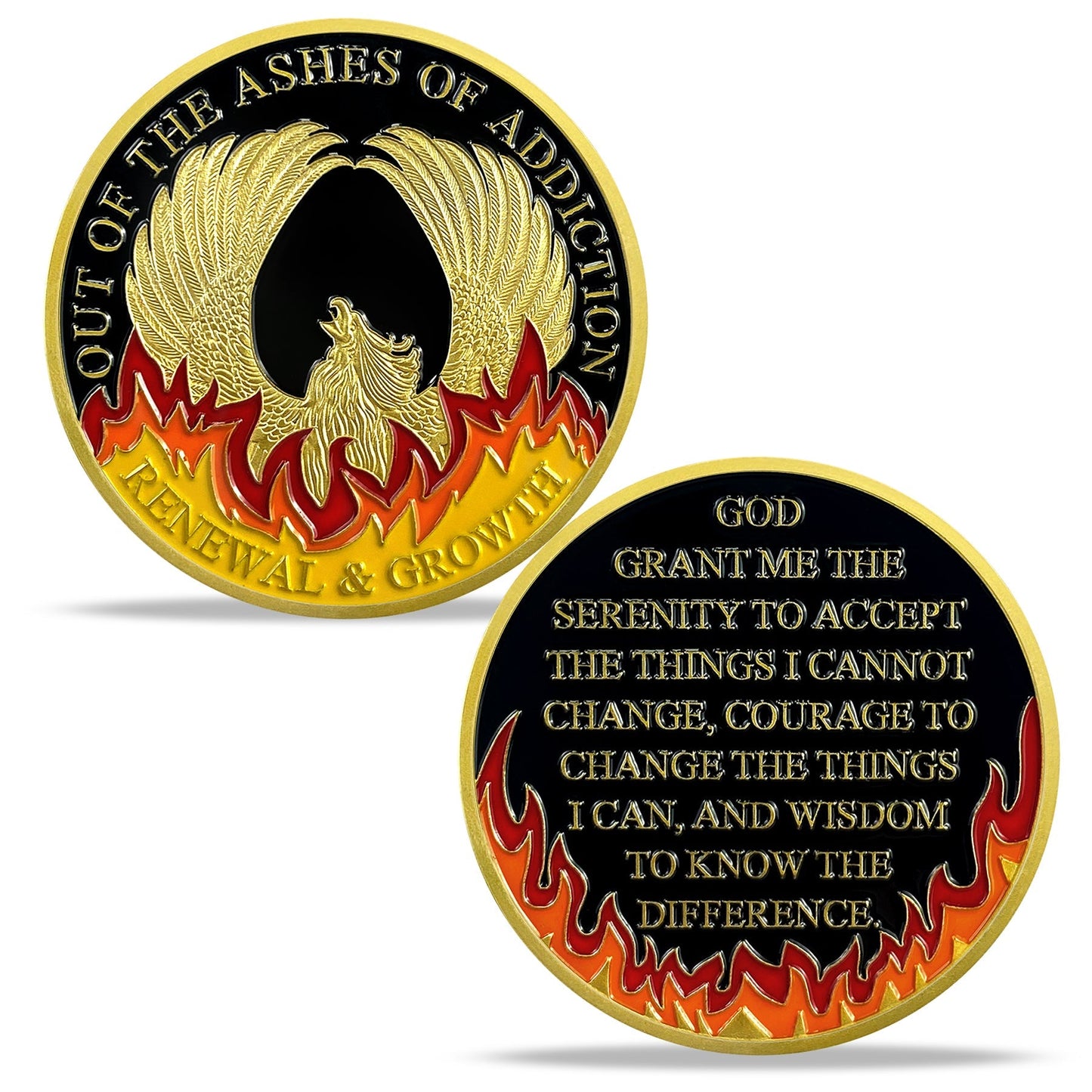 Reborn Phoenix Inspiring Challenge Coin Gift Home Furnishing Coin mysite