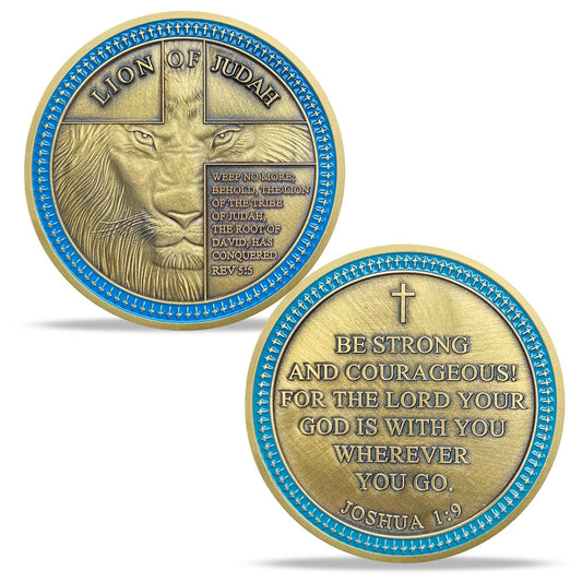 Lion of Judah Crosses Challenge Coin mysite