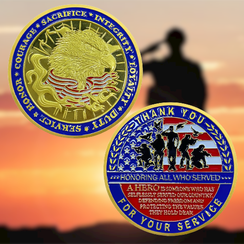 Thank You For Your Service Challenge Coins-AtSKnsk mysite