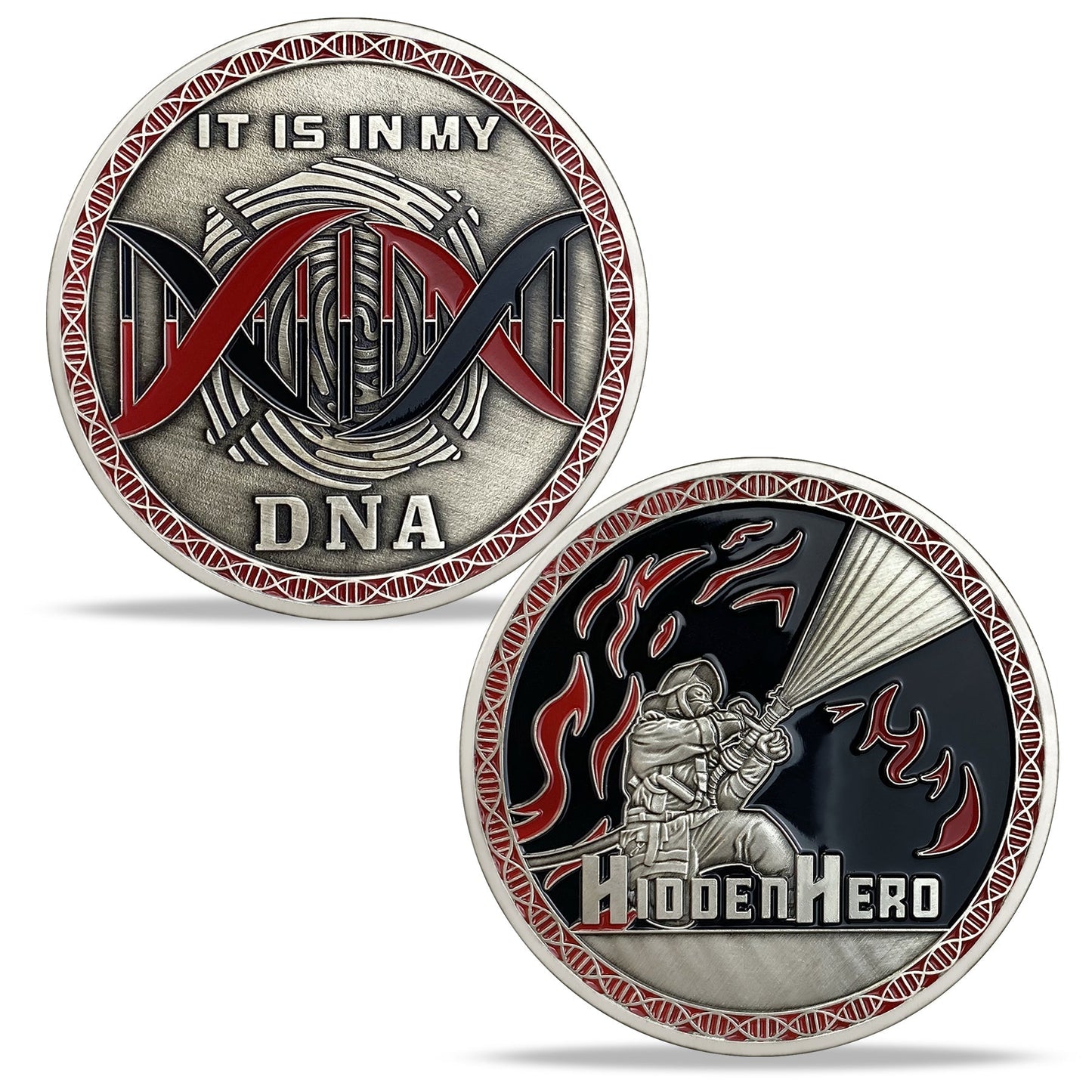 Hidden Hero Firefighter Challenge Coin mysite