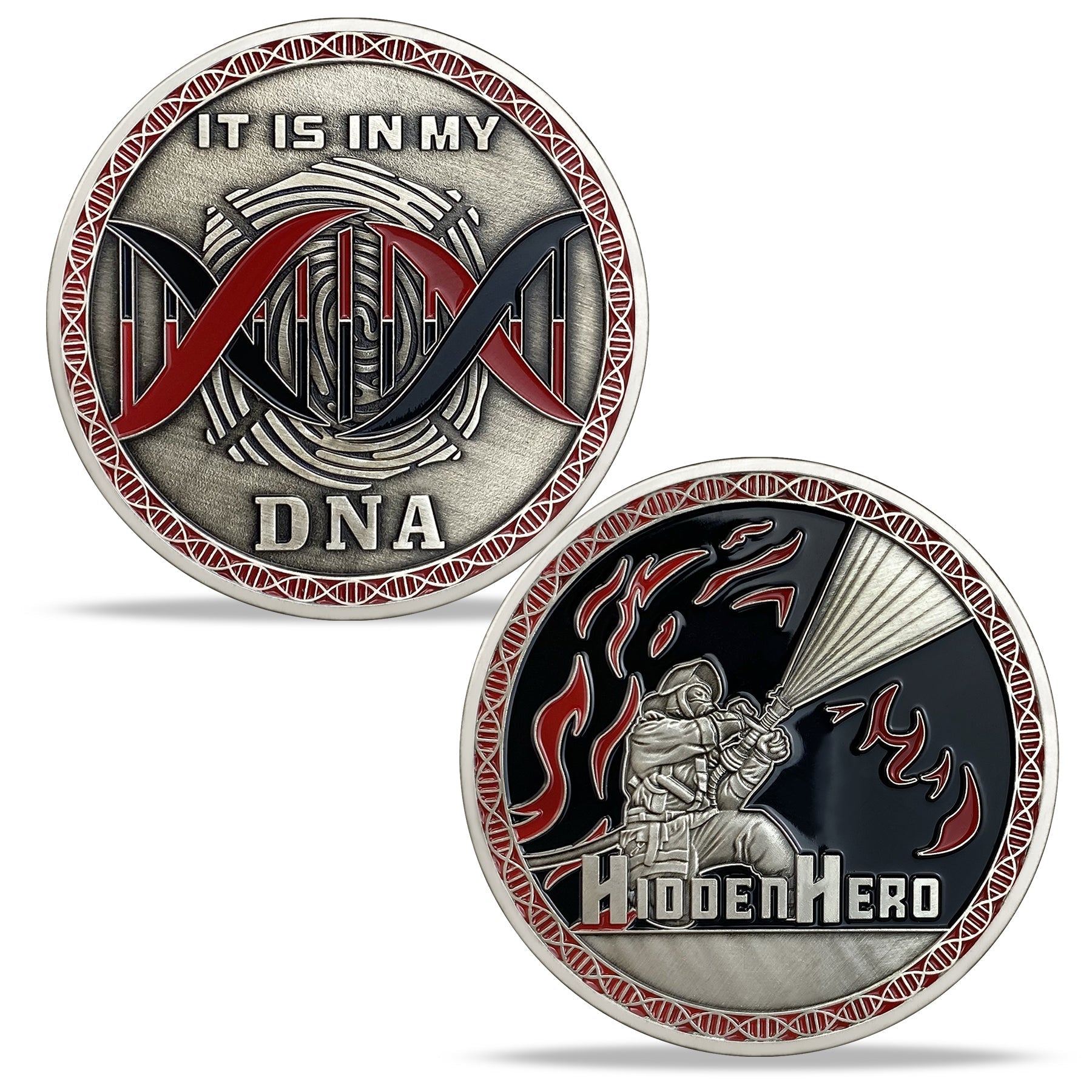 Hidden Hero Firefighter Challenge Coin mysite
