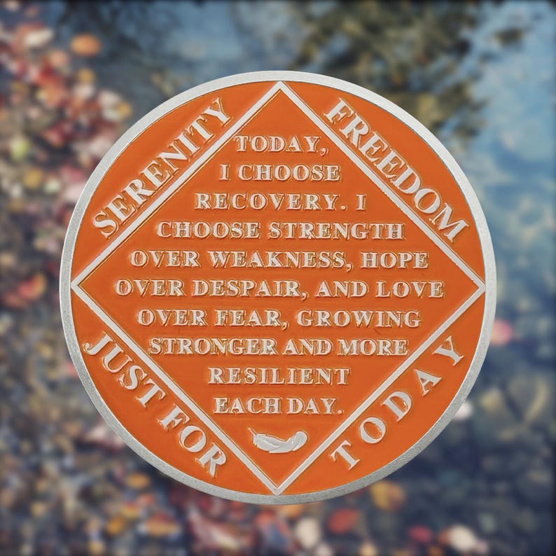 Personalized Beach Sunset Sobriety Coin mysite