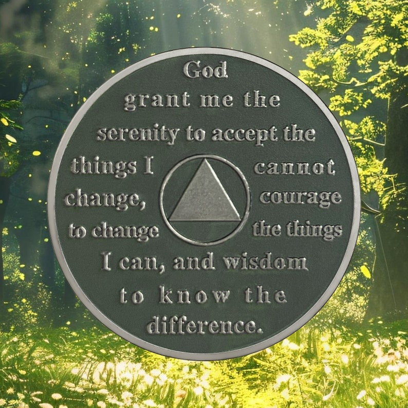 Personalized Rainbow Skull Sobriety Coin mysite