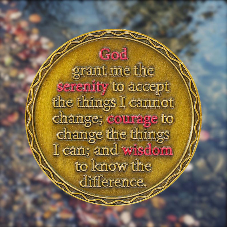 Personalized Recovery & Growth Tree of Life Sobriety Coin mysite