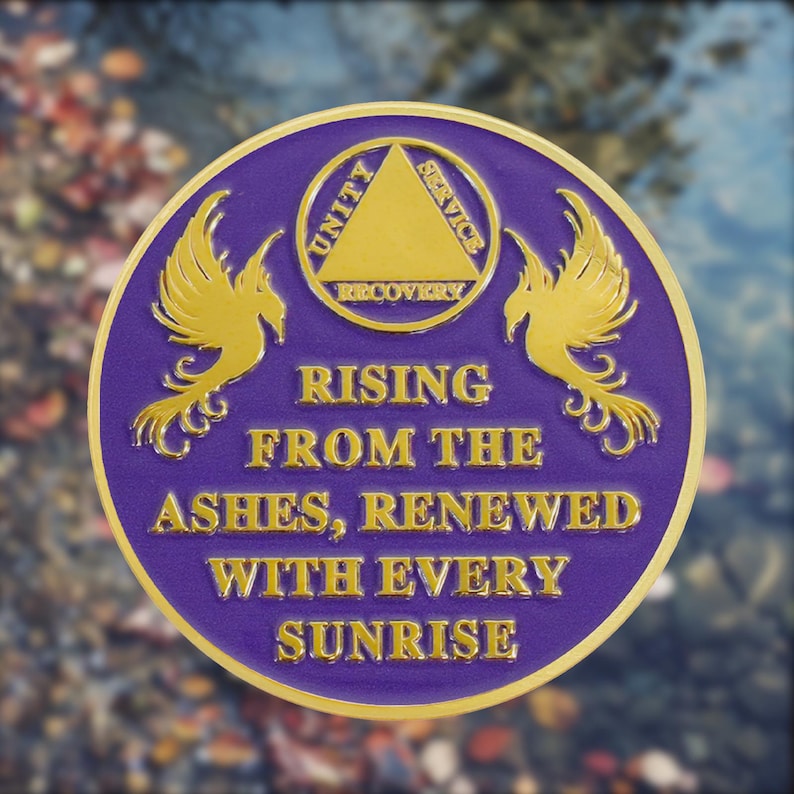 Break Free Rising from The Ashes Phoenix Original Sobriety Coin mysite