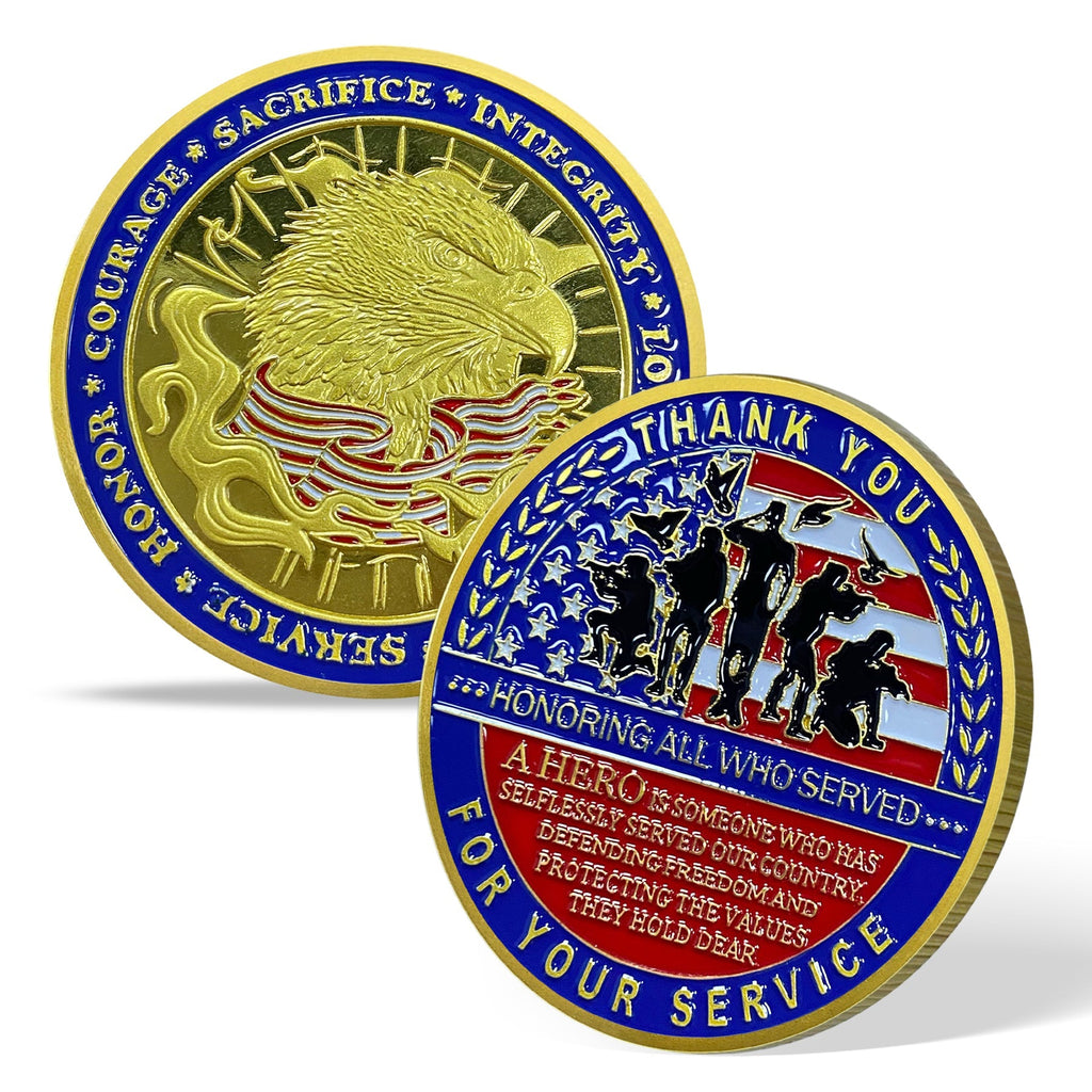 Thank You For Your Service Challenge Coins-AtSKnsk mysite