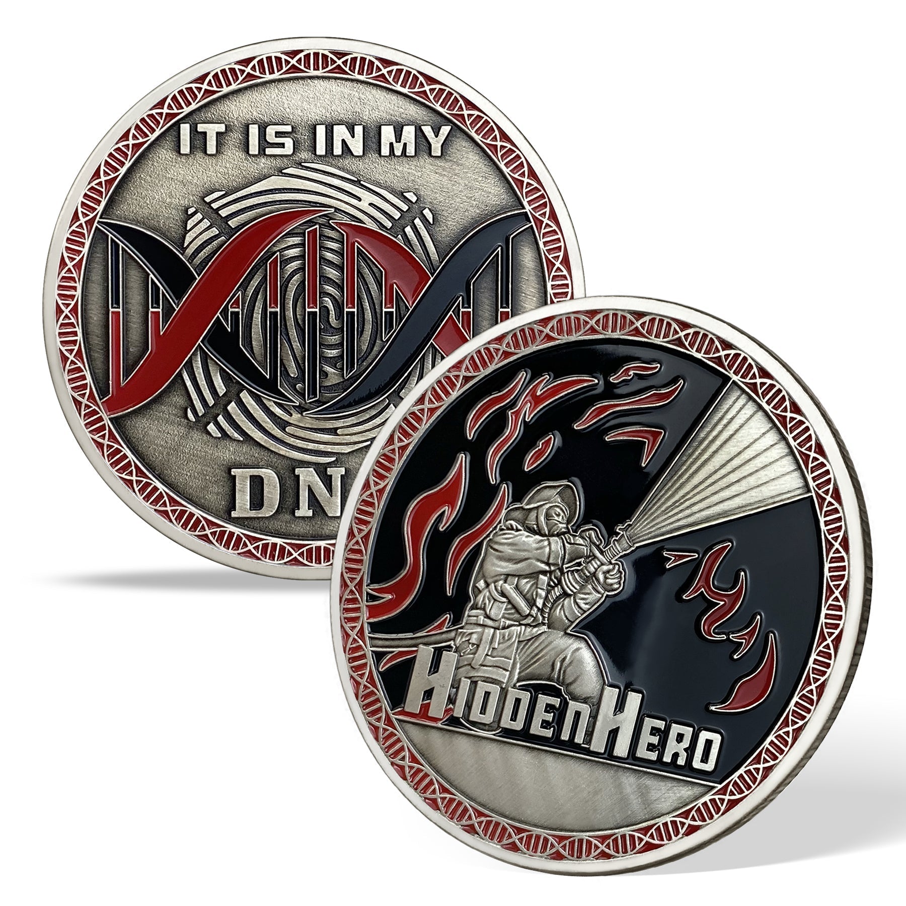 Hidden Hero Firefighter Challenge Coin mysite