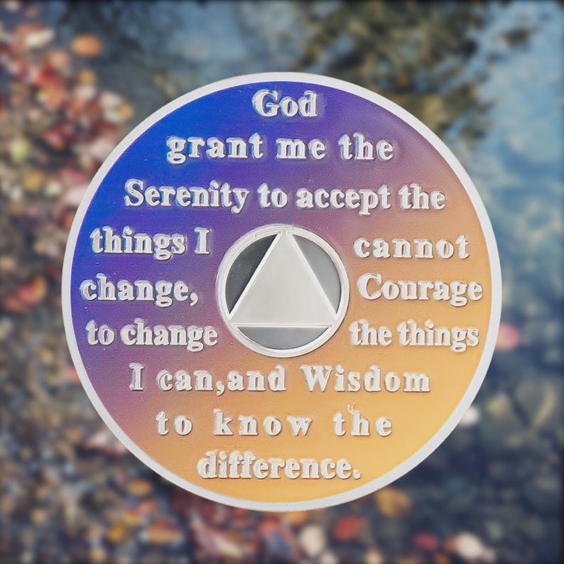 Personalized Reborn in Fire Sunflower Skeleton Sobriety Coin mysite