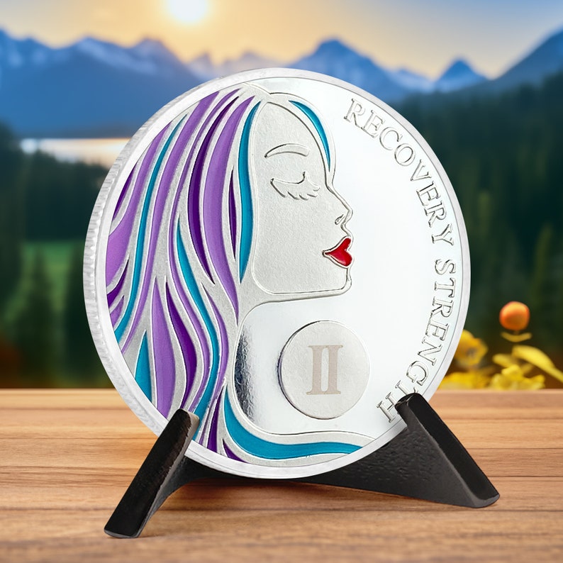 Courageous Lady AA Recovery Sobriety Coin mysite