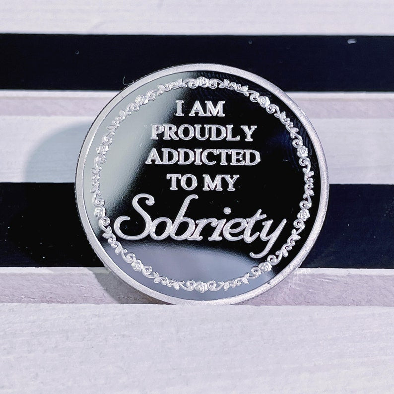 Courageous Lady AA Recovery Sobriety Coin mysite