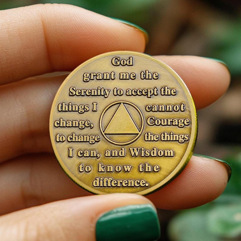 Personalized Window of Clarity Sobriety Coin mysite