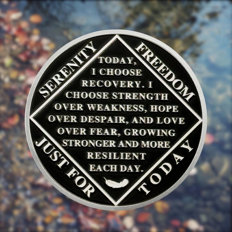 Personalized Wings of Freedom Sobriety Coin mysite