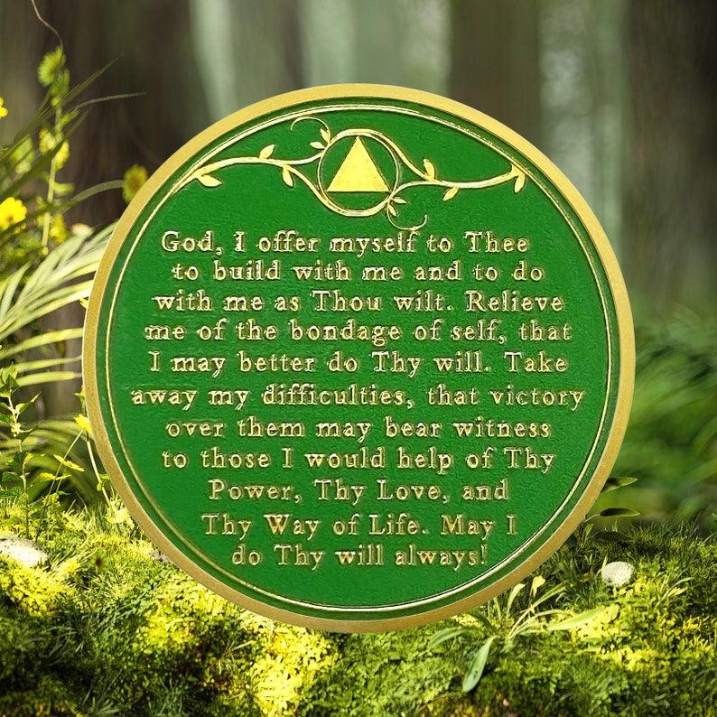 Personalized Artsy Recovery Women Tree of Life Sobriety Coin mysite