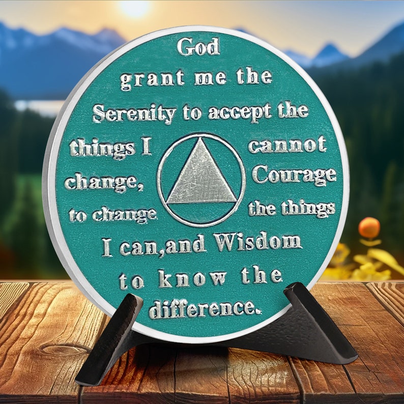 Recovery Sun Green Forest 1-25 Year Sobriety Coin mysite